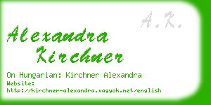 alexandra kirchner business card